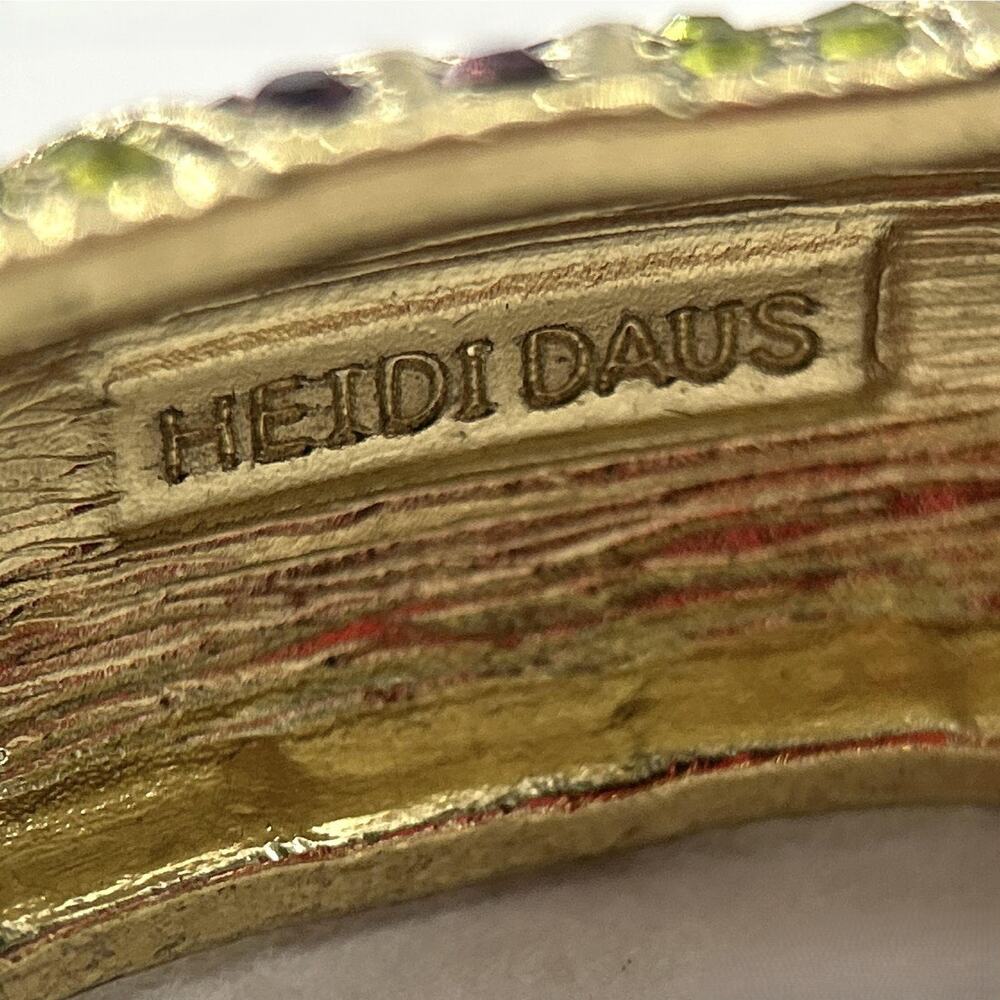 Heidi Daus Triple Play X-Ceptional Crystal Dome Bangle Bracelet - Picture 8 of 13